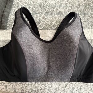 Livi Active Gray and Black Sports Bra